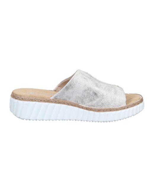 Rieker White Pantolette Basic
