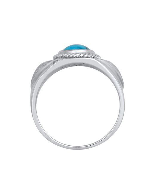 Kuzzoi Ring Howlith in Blue für Herren