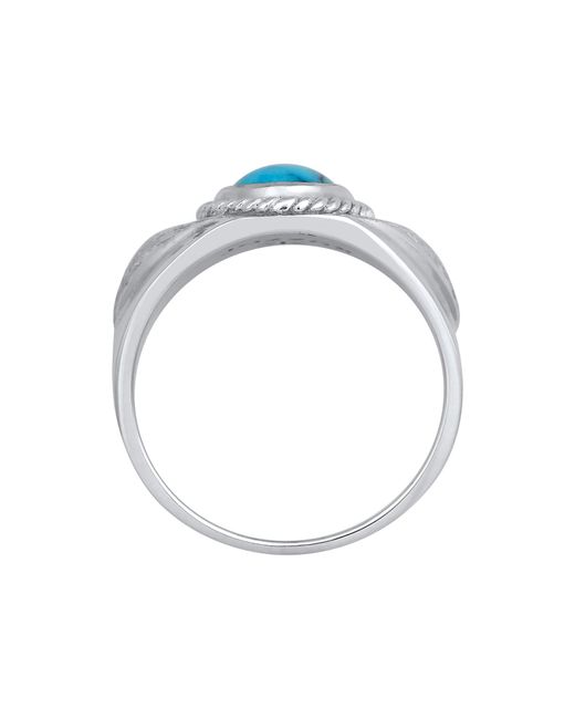 Kuzzoi Ring Howlith in Blue für Herren