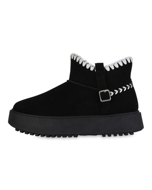 VAN HILL Black Snowboots 'Victoria'