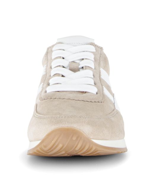 Gabor Black Davos Keilsneaker, Freizeitschuh, Komfortschuh, Schnürschuh mit Kontrastbesatz, H-Weite
