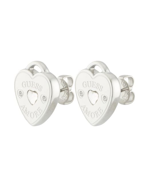 Guess White Ohrringe