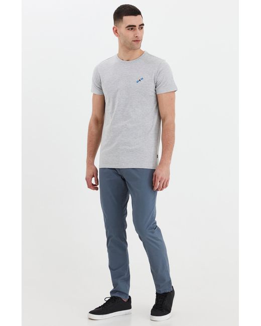 Solid T-Shirt Thorge in Gray für Herren