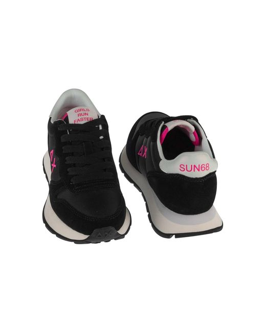 Sun 68 Black Sneaker Low Ally Solid