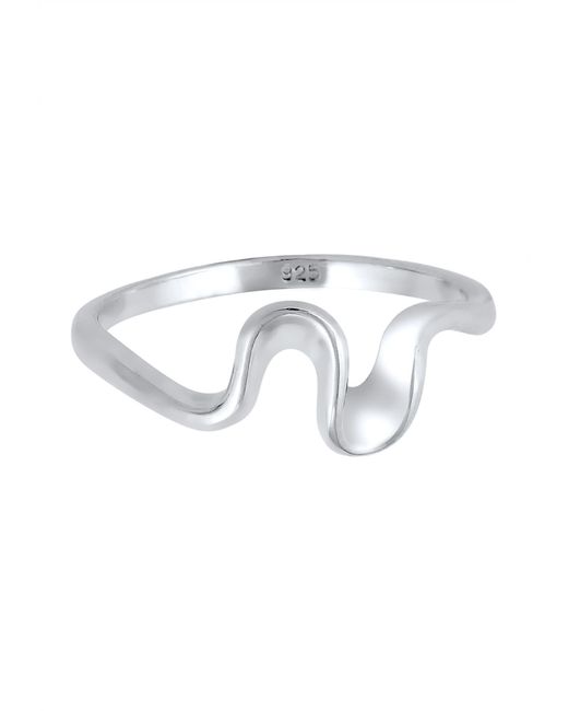 Elli Jewelry Metallic Ring Wellen