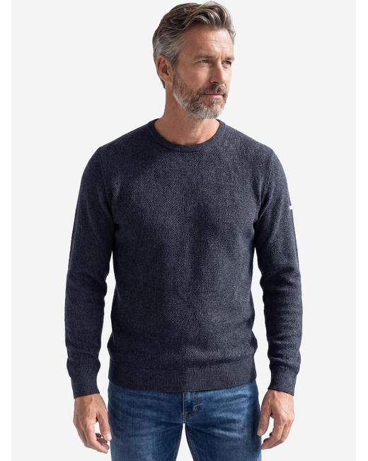 Redmond Pullover Basic in Blue für Herren