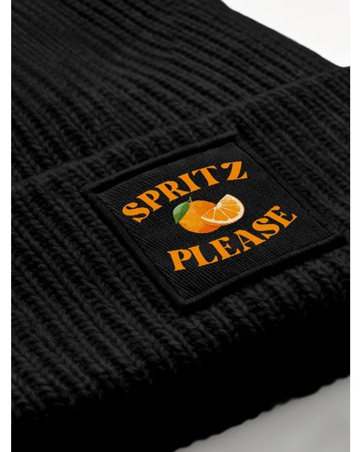 Neverless Mütze Spritz Please in Black für Herren