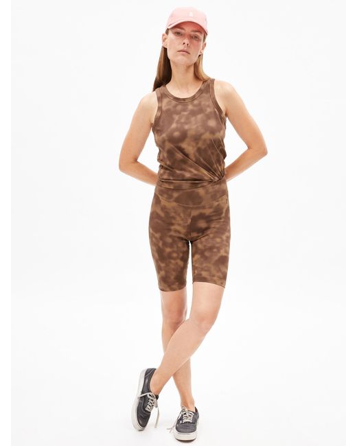 ARMEDANGELS Brown Leggings 'Nedaa Autumn Garden'