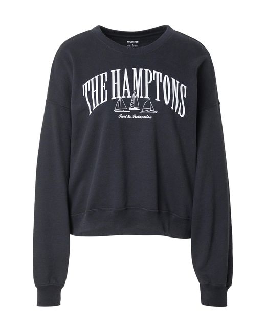 Hollister Black Sweatshirt 'Nostalgia'