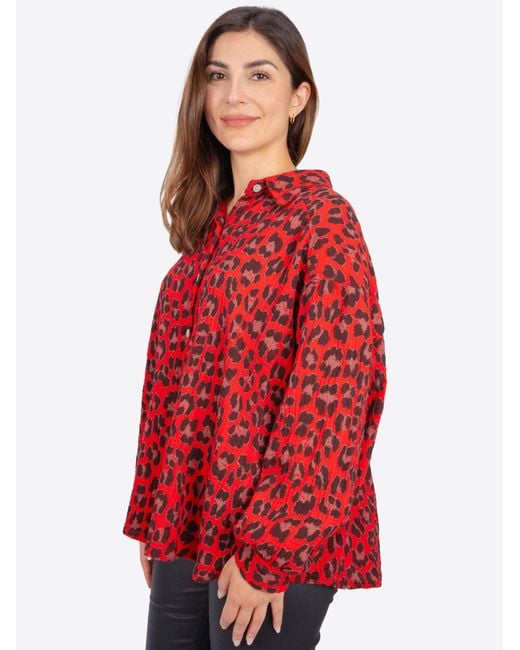 Seasons of April Red Bluse Leo Queen