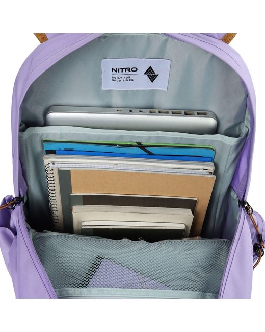 NitroBags Rucksack Hero in Purple für Herren