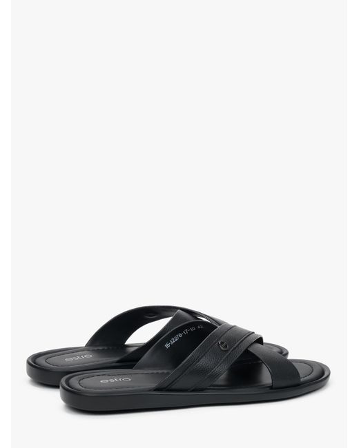 ESTRO Pantolette 16-2276 in Black für Herren