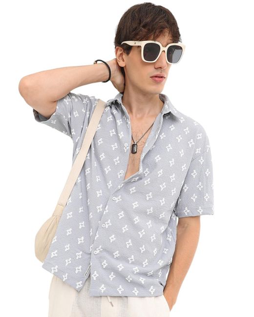 Campus Sutra Hemd Tori in Blue für Herren