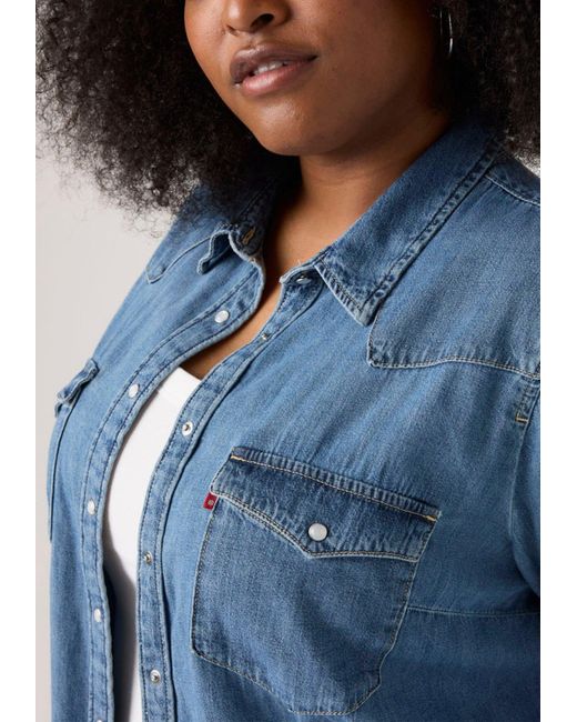 Levi's Blue Jeansbluse PL ULTIMATE WESTERN T3 mit Taschen