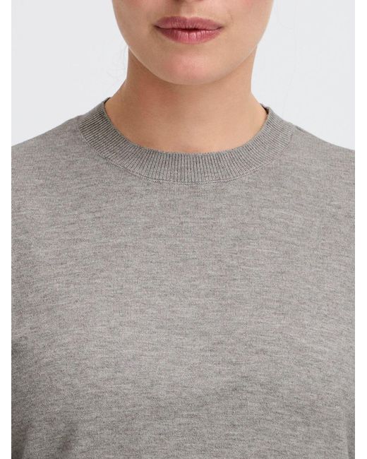 Oxmo Gray Strickpullover Oxiscanny Ls