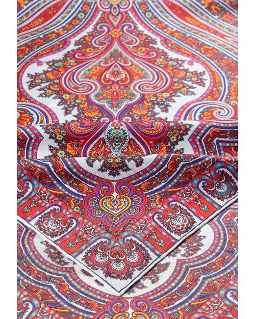 Roeckl Red Tuch Paisley Star