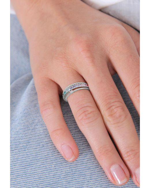 Elli Jewelry White Ring-Set
