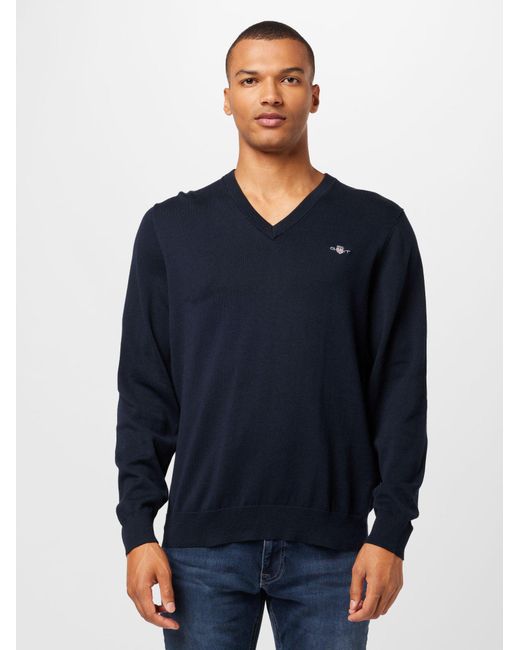 Gant Pullover 'classic' in Blue für Herren