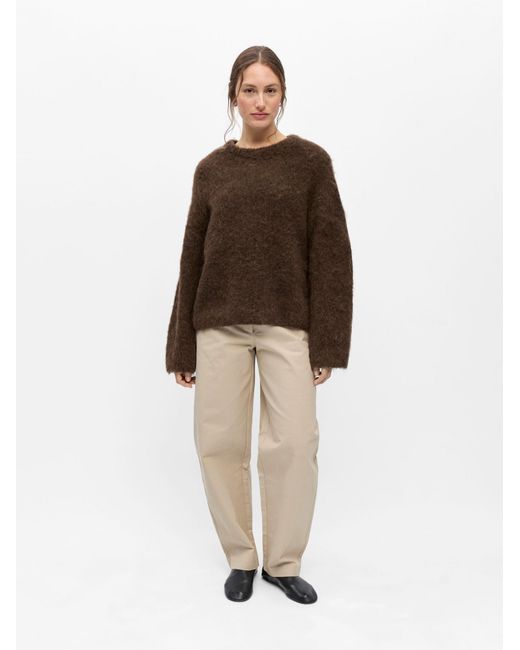 Object Brown Pullover Objharry