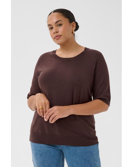 Kaffe Brown Pullover Kclizzy