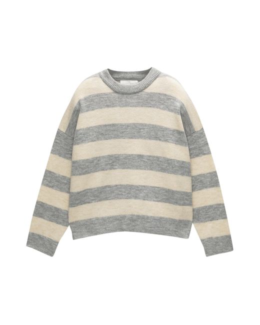 Pull&Bear White Pullover Pacific
