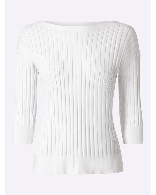 heine White Pullover