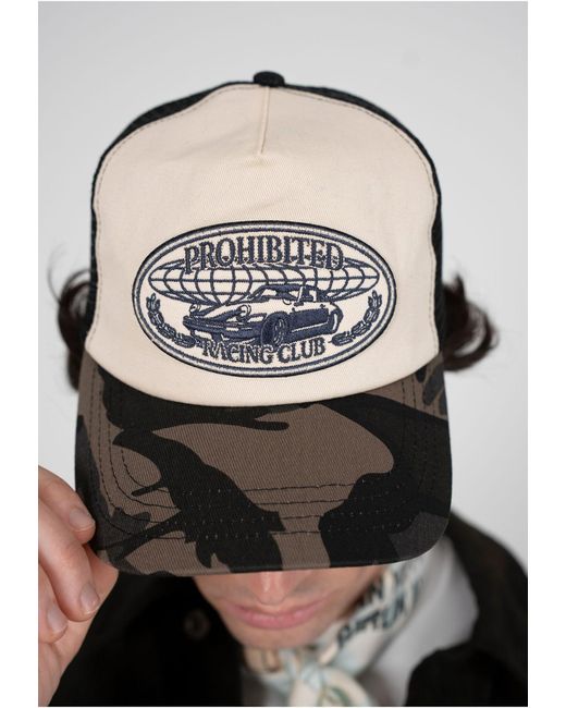 Prohibited Cap Racecore Trucker in Gray für Herren