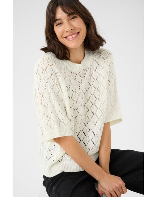 Kaffe White Pullover Kanika