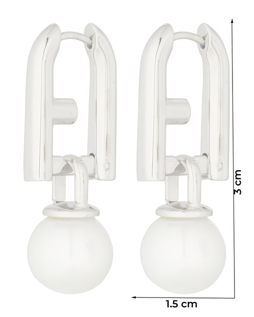 Furla White Ohrringe