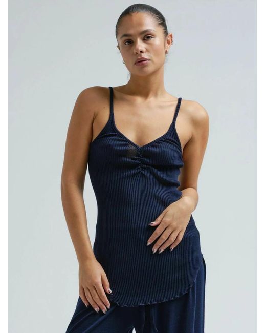 Seamless Basic Blue Top Piccola