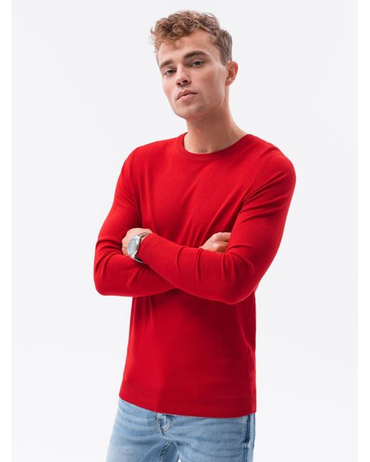 Ombre Pullover in Red für Herren