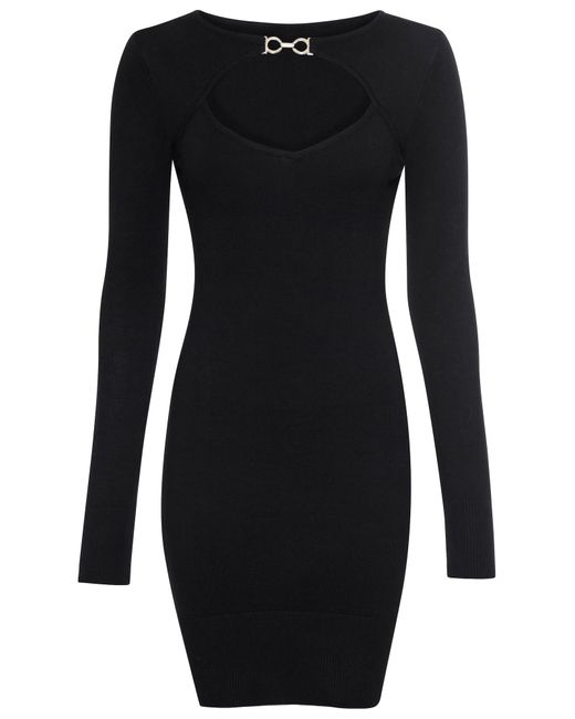 melrose Black Strickkleid