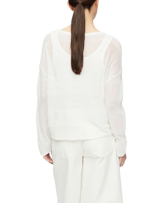Comma, White Strickpullover