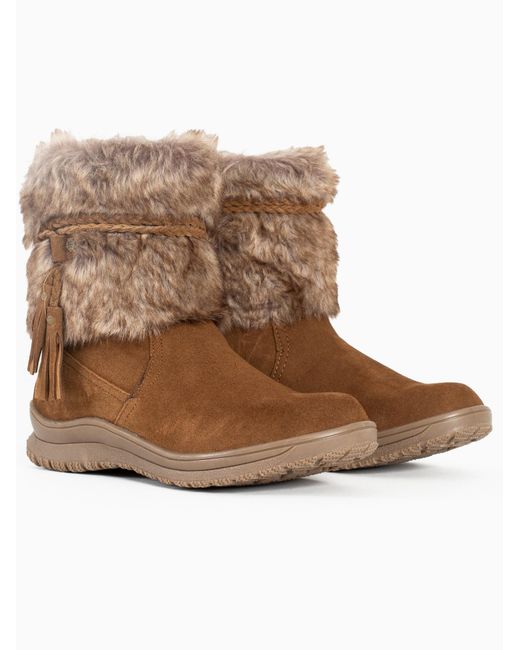 Minnetonka Brown Stiefel Everett