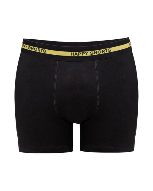 HAPPY SHORTS Boxershorts in Black für Herren