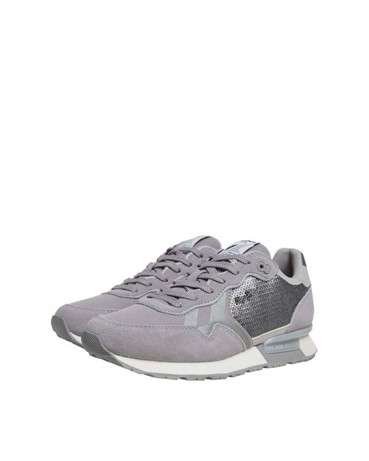 Pepe Jeans Gray Sneaker 'Brit Sequins'