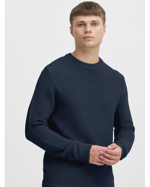 Solid Pullover Valencia in Blue für Herren