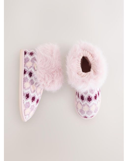 Next Pink Hausschuh