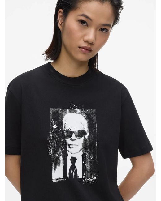 Karl Lagerfeld Black T-Shirt