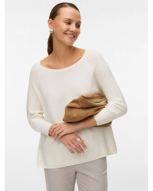 Vero Moda White Pullover Vmnew Nora