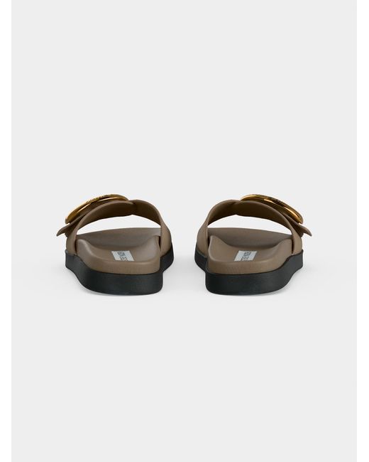 Steve Madden Brown Pantolette Mistify