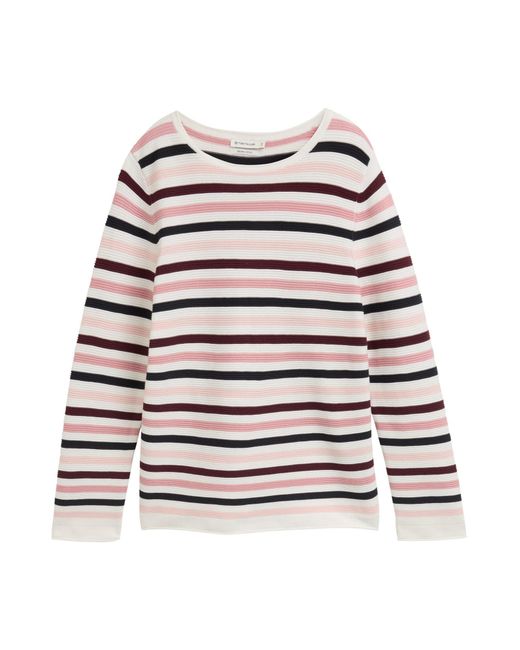 Tom Tailor White Pullover