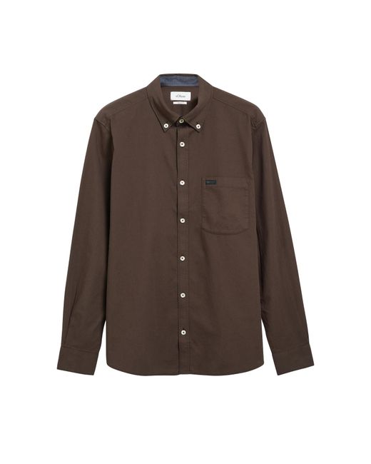 S.oliver Hemd in Brown für Herren