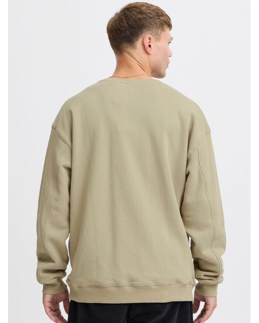 Solid Sweatshirt Moris in Natural für Herren