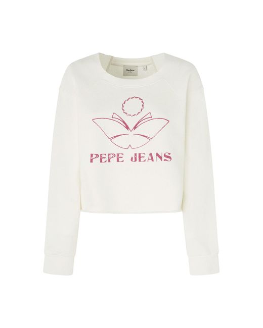 Pepe Jeans White Sweatshirt 'lorelai'