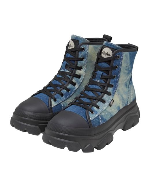 Buffalo Blue Schnürstiefelette Cade