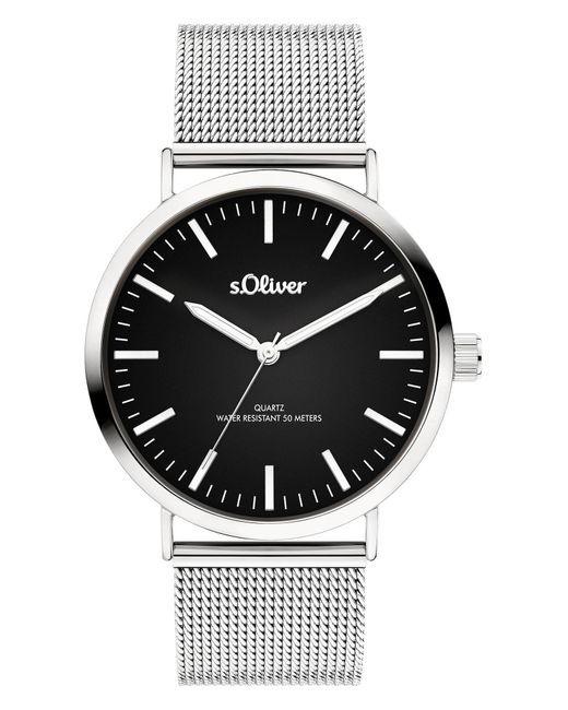 S.oliver Gray Analoguhr