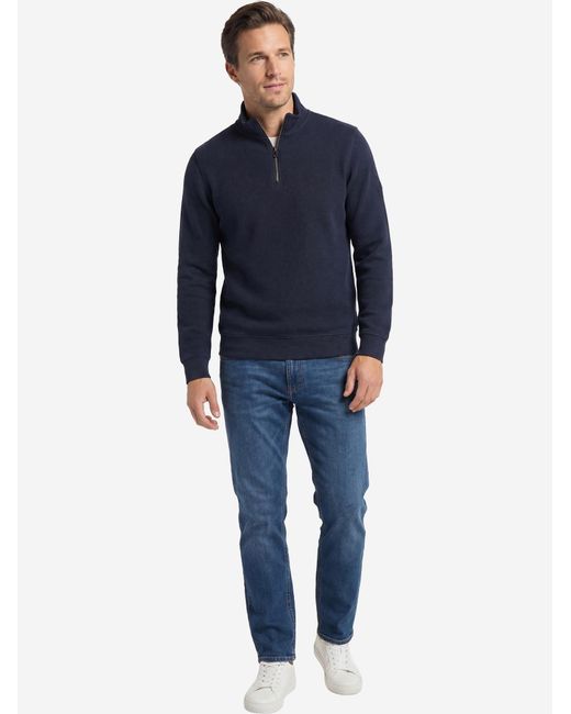 Redmond Pullover Basic in Blue für Herren