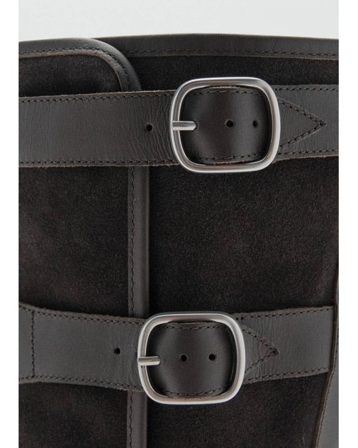 Mango Black Stiefel Billas