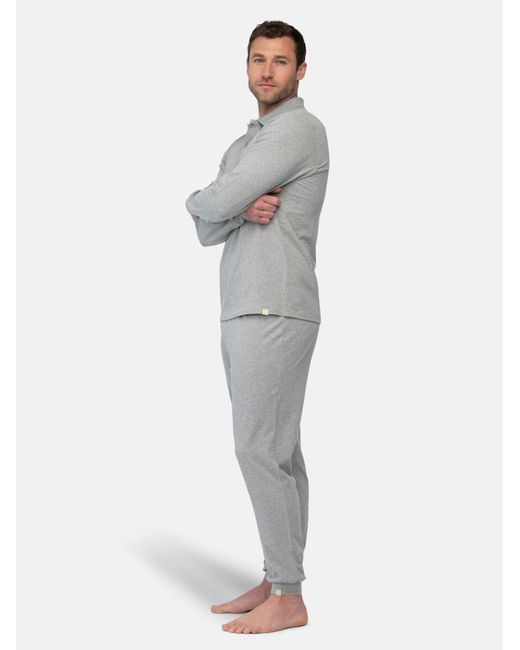greenjama Pyjama Lang in Gray für Herren
